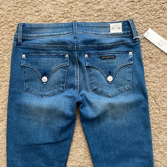 HUDSON COLLIN FLAP SKINNY CROP MED WASH BLUE SIZE 26 NWT - Picture 4 of 14